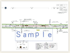 サンプルデータ｜24条申請に必要な作業帯図、道路規制図作成はTPN。